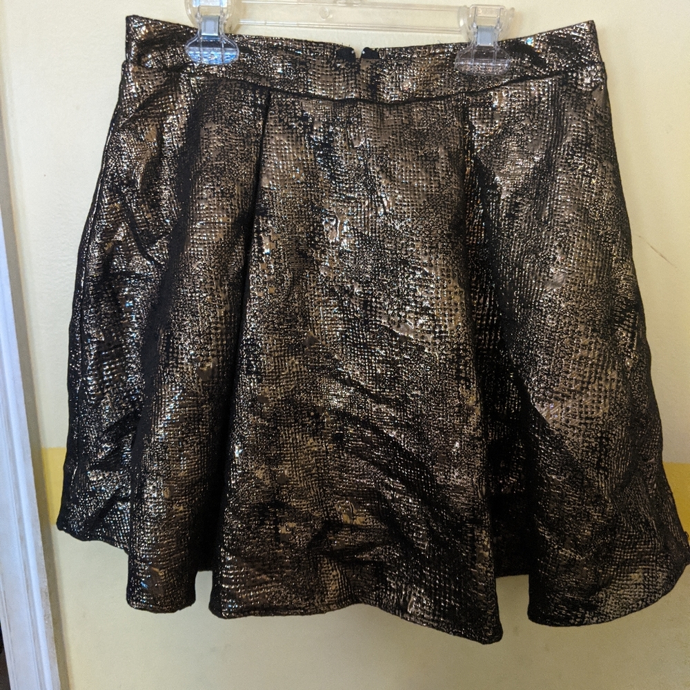Black and gold skirt